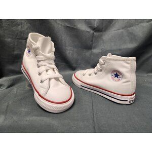 Converse Toddlers Chuck Taylor All Star Hi Lace Up White Size 9 NEW NO BOX!